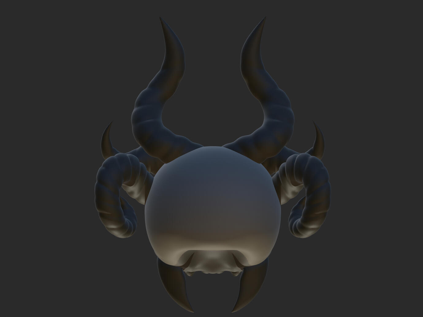 Demon Skull Back